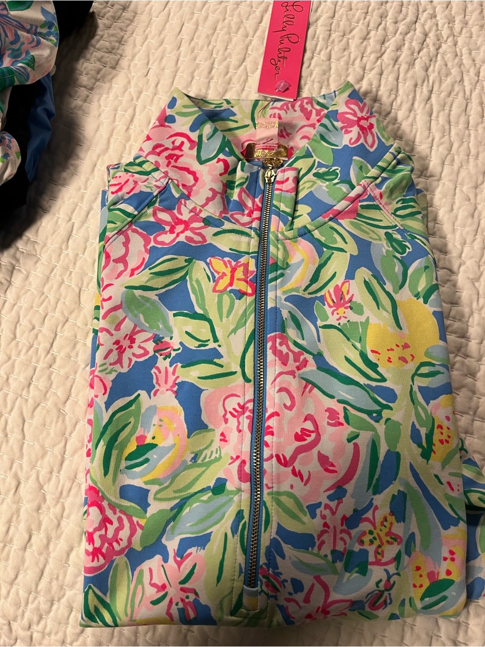 Lilly Pulitzer Multi-Color Floral Zip Jacket